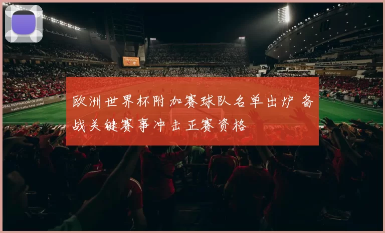 欧洲世界杯附加赛球队名单出炉 备战关键赛事冲击正赛资格